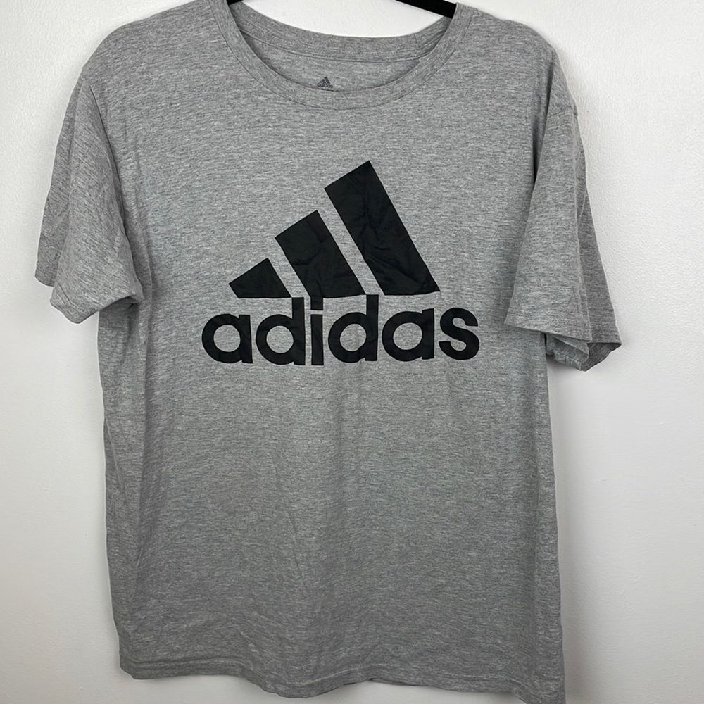 Men’s Adidas T-Shirt Color Grey Size Large